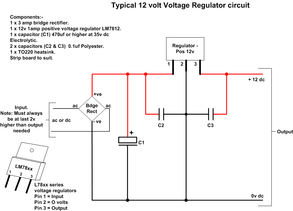 Shown below is the circuit and pictures of the variable voltage regulator, ...